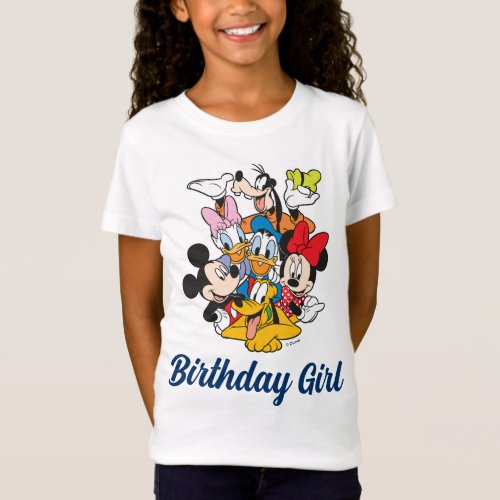 Custom Mickey  Friends  Birthday Girl _ Family T_Shirt