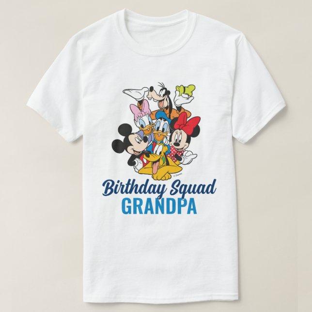 Custom Mickey & Friends | Birthday Sqad - Family T-Shirt (Design Front)