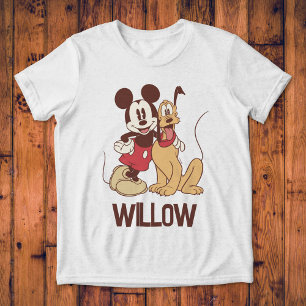 Custom Mickey & Friends   Classic Mickey & Pluto Tri-Blend Shirt