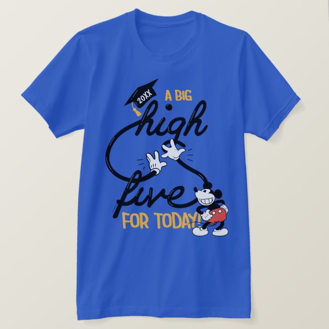 Custom Mickey Mouse Graduation  T-Shirt (Design Front)