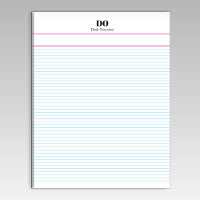 Custom Micro Extra Narrow Ruled Paper Notepad