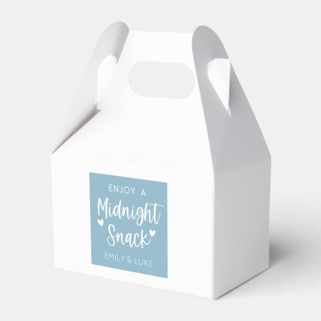 Custom Midnight Snack Favor Boxes (Front Side)
