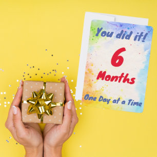 Custom Milestone - You did it One Day at a Time Holiday Card