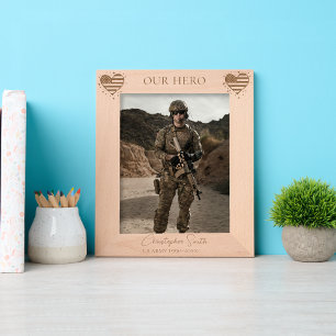 custom Military Retirement - Army, Navy, Air force Engraved Frames
