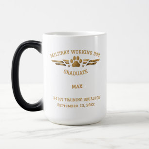Custom Military Working Dog Graduation Color Morph Mug