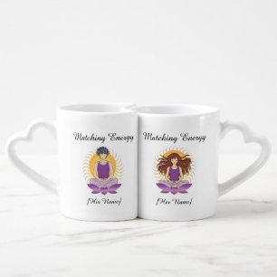 Custom Mindful Couple Mugs Names & Text