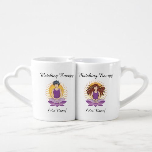 Custom Mindful Couple Mugs | Names & Text