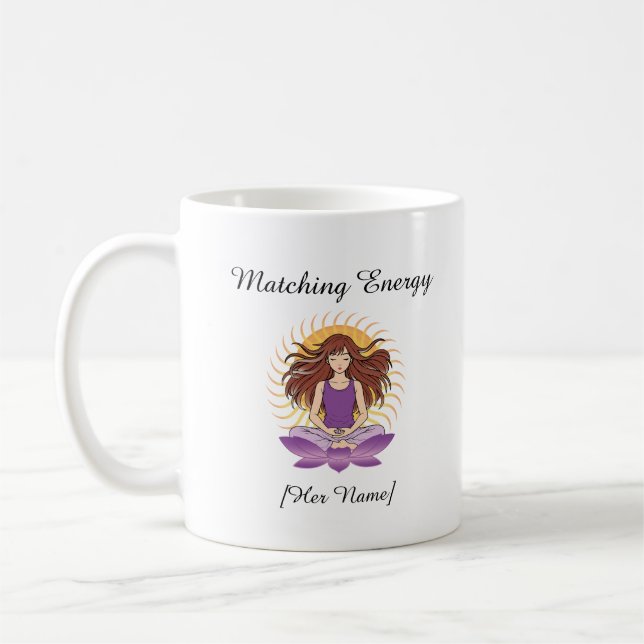 Custom Mindful Mug for Her | Name & Text (Left)