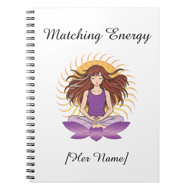 Custom Mindful Notebook for Her | Name & Text (Front)
