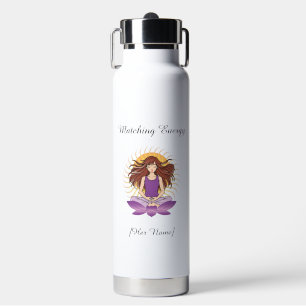 Custom Mindful Water Bottle for Her   Name & Text