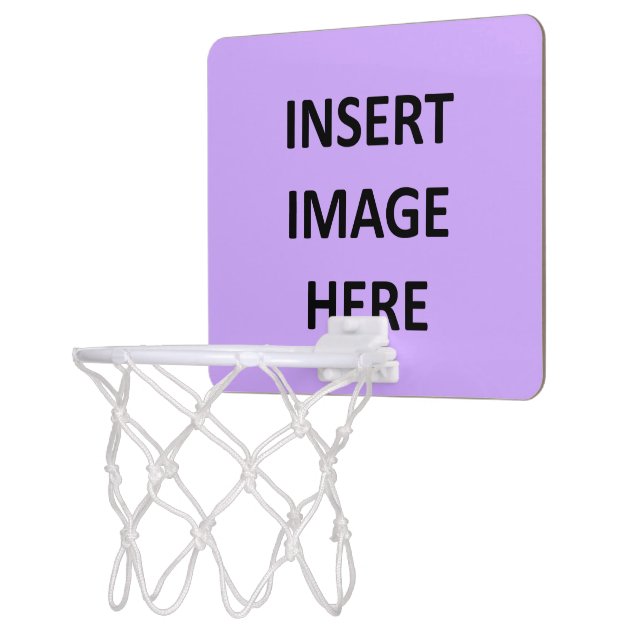 Custom Mini Basketball Hoop Template Make Your Own (Left)