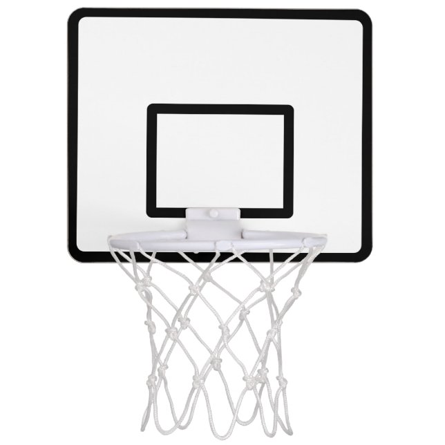 Custom mini basketball hoop with backboard frame (Front)