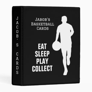 Custom mini binder for basketball sports cards