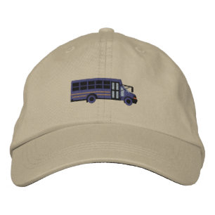 Custom Mini Bus Shuttle Embroidery Embroidered Baseball Cap
