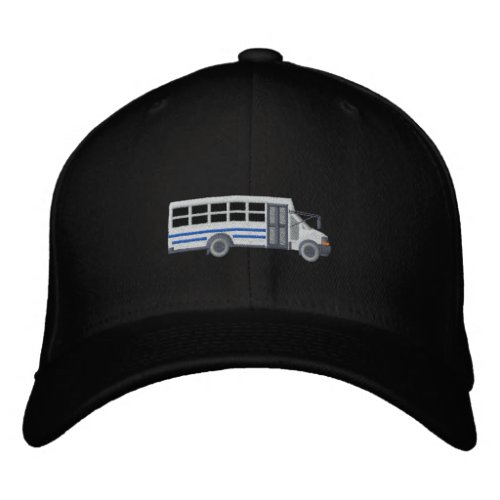 Custom Mini Bus Shuttle Large Embroidery Embroidered Baseball Hat