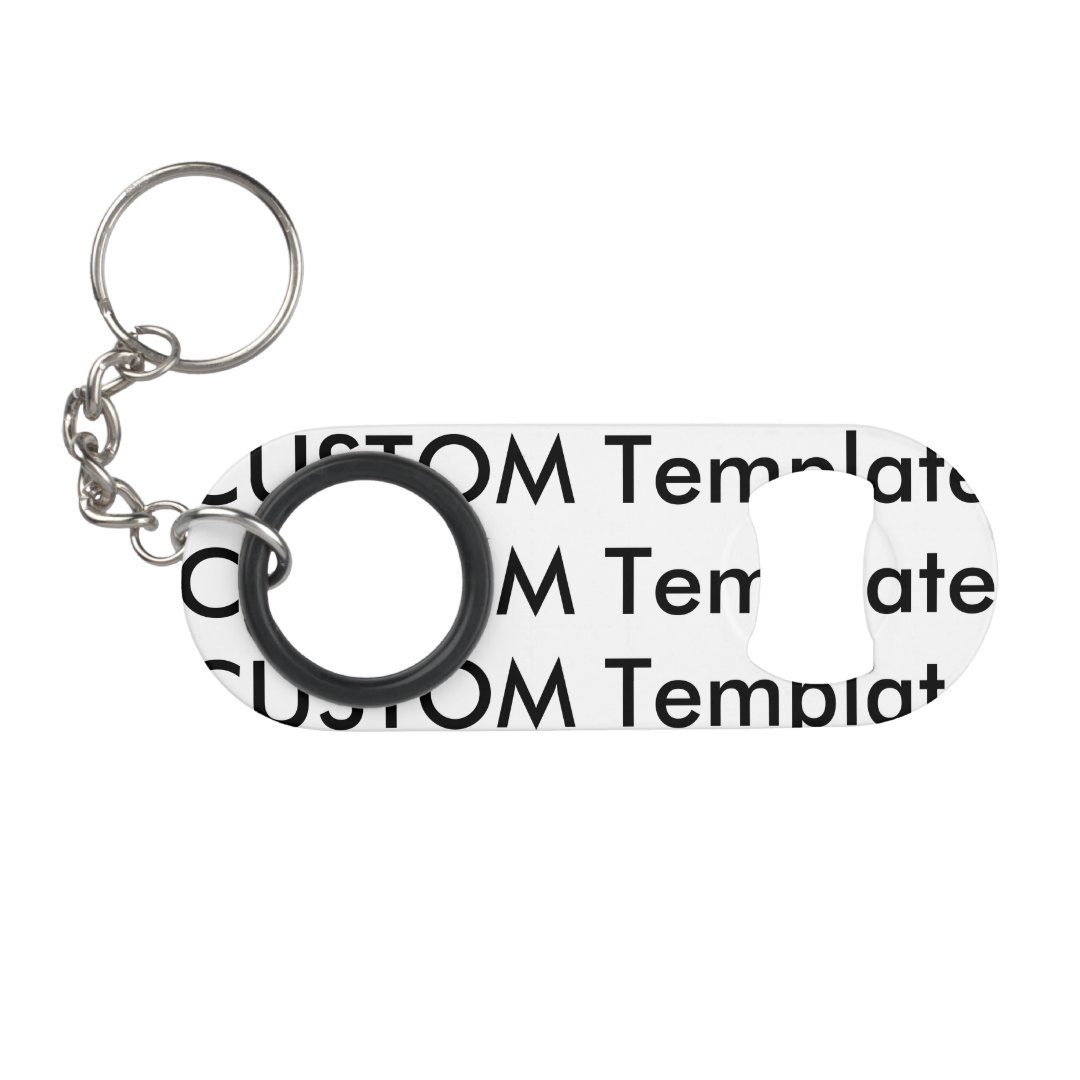 Custom Mini Stainless Steel Keychain Bottle Opener Zazzle