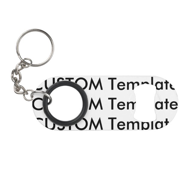 Custom Mini Stainless Steel Keychain Bottle Opener (Front (Horizontal))