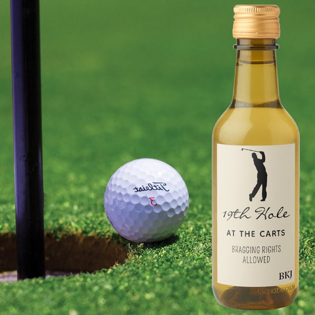 Custom Mini Wine 19th Hole (10) Golf Mini Label (Creator Uploaded)