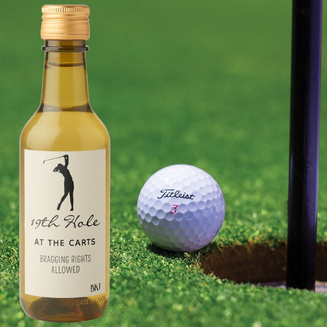 Custom Mini Wine 19th Hole (10) Golf Mini Wine Label (Creator Uploaded)