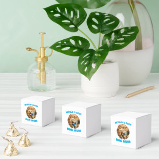 Custom Minimal Best Dog Cat Mom Mum Pet Cute Gift Favor Boxes