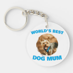 Custom Minimal Best Dog Cat Mom Mum Pet Cute Gift Keychain