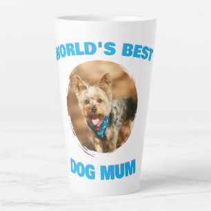 Custom Minimal Best Dog Cat Mom Mum Pet Cute Gift Latte Mug