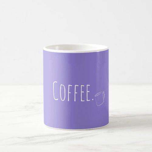 Custom Minimal Coffee Purple Coffee Mug