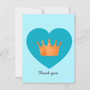 Custom Minimal Geometric Modern Orange Crown Postcard
