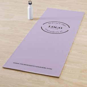 Custom Minimal Purple Business Logo Website Yoga Mat