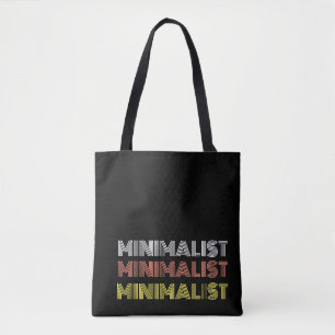custom minimal simple modern text monochrome tote bag