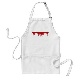 Custom Minimal Tomato Red Drip Apron