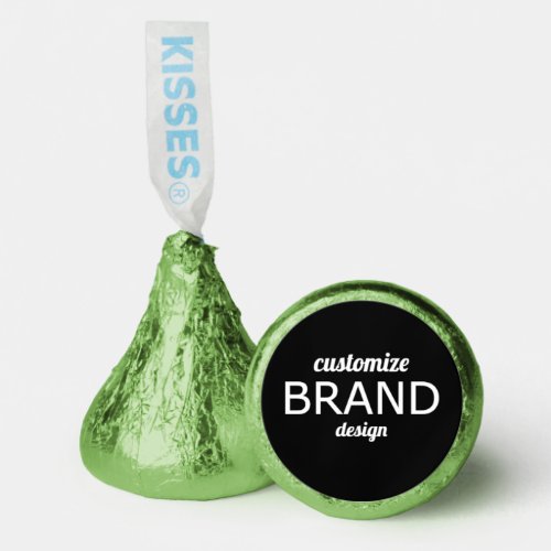Custom Minimalist Branding Logo Green Black White  Hersheys Kisses