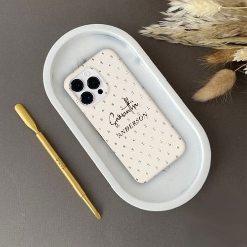 Custom Minimalist Creamy Case_Mate iPhone 14 Pro Max Case