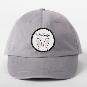 Custom Minimalist Cute Bunny Ears Happy Easter Patch