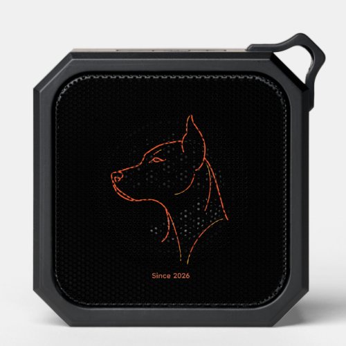 Custom Minimalist Doberman Desk Mat Bluetooth Speaker