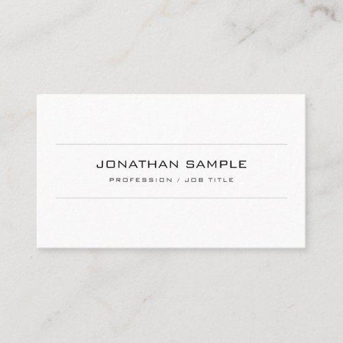 Custom Minimalist Elegant Monogrammed Template Business Card