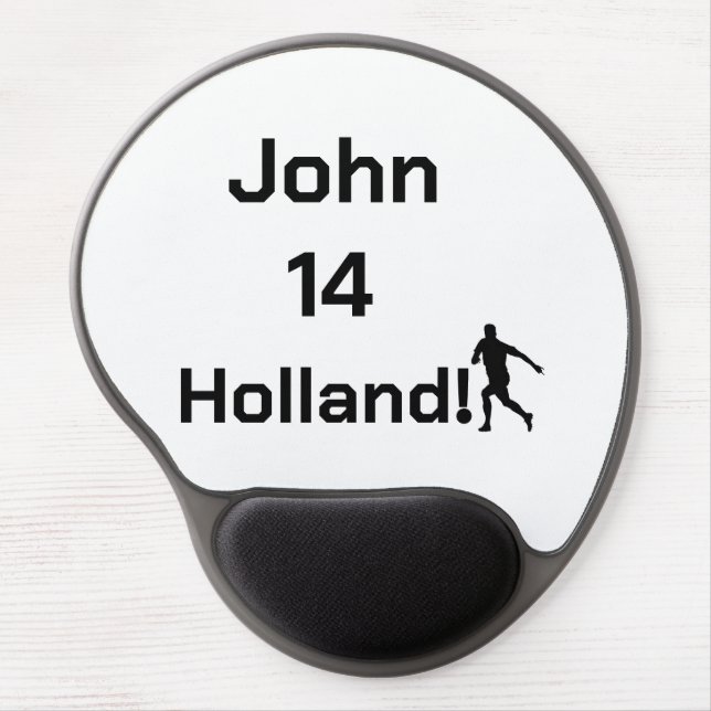 Custom Minimalist Oranje Athletic Identity Gel Mouse Pad (Front)