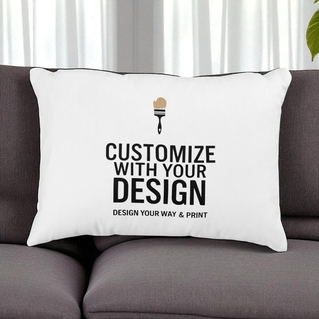 Custom Minimalist Personalized Company Branded  Accent Pillow (Creator Uploaded)