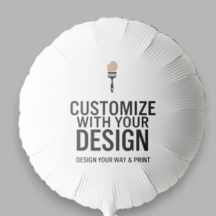 Custom Minimalist Personalized Company Branded Balloon