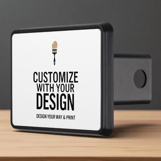 Custom Minimalist Personalized Company Branded  Hitch Cover (Creator Uploaded)