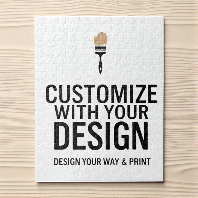 Custom Minimalist Personalized Company Branded  Jigsaw Puzzle (Creator Uploaded)