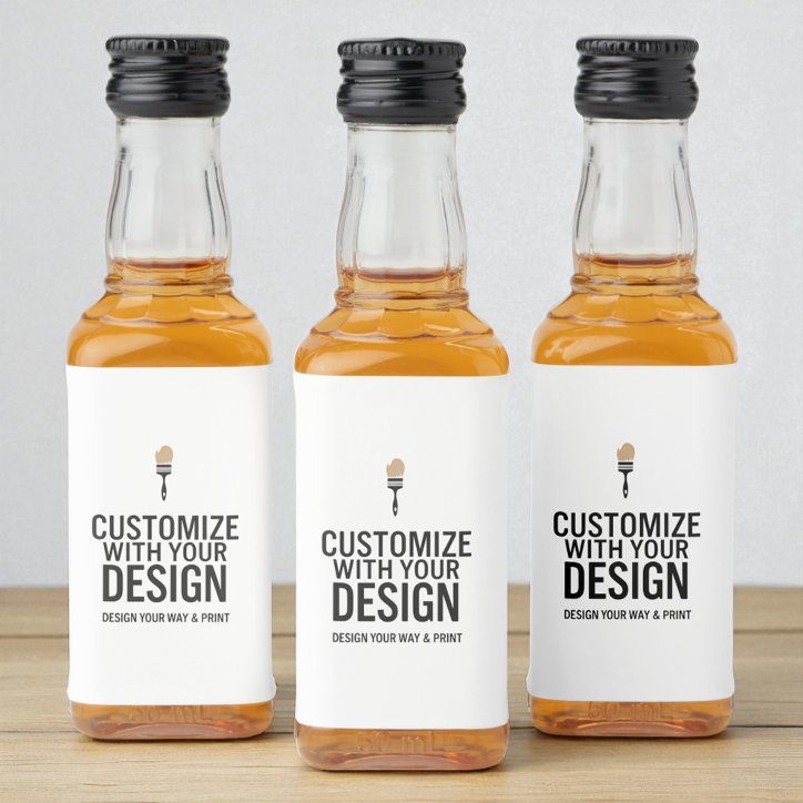 Custom Minimalist Personalized Company Branded Liquor Bottle Label