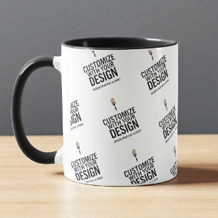 Custom Minimalist Personalized Company Branded  Mug