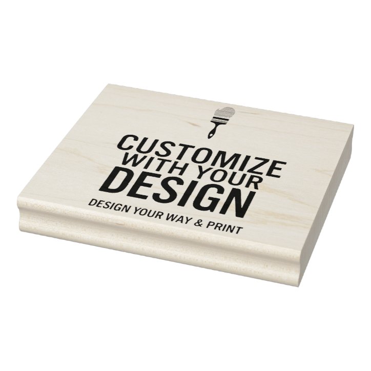 Custom Minimalist Personalized Company Branded Rubber Stamp
