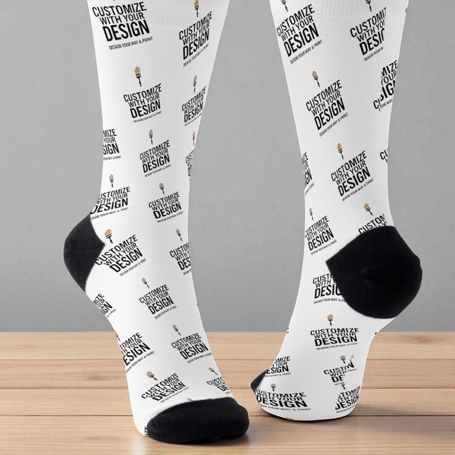 Custom Minimalist Personalized Company Branded  Socks (Creator Uploaded)