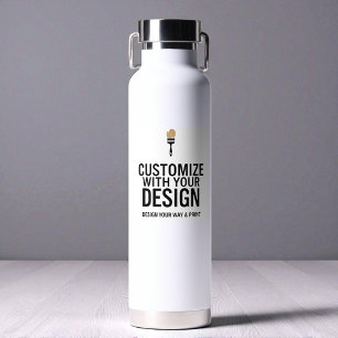 Custom Minimalist Personalized Company Branded Water Bottle