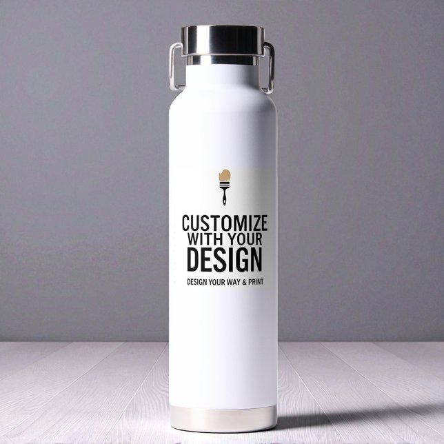 Custom Minimalist Personalized Company Branded  Water Bottle (Creator Uploaded)