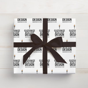 Custom Minimalist Personalized Company Business Wrapping Paper