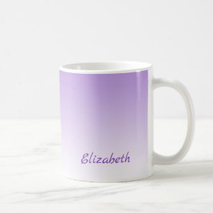 Custom Minimalist Purple Ombre Coffee Mug