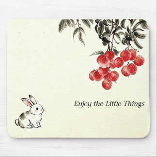 Custom minimalist Rabbit Mousepad